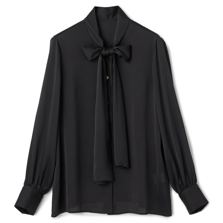 小川彰子さん監修 楊柳ドットボウタイブラウス【AOKI公式通販】