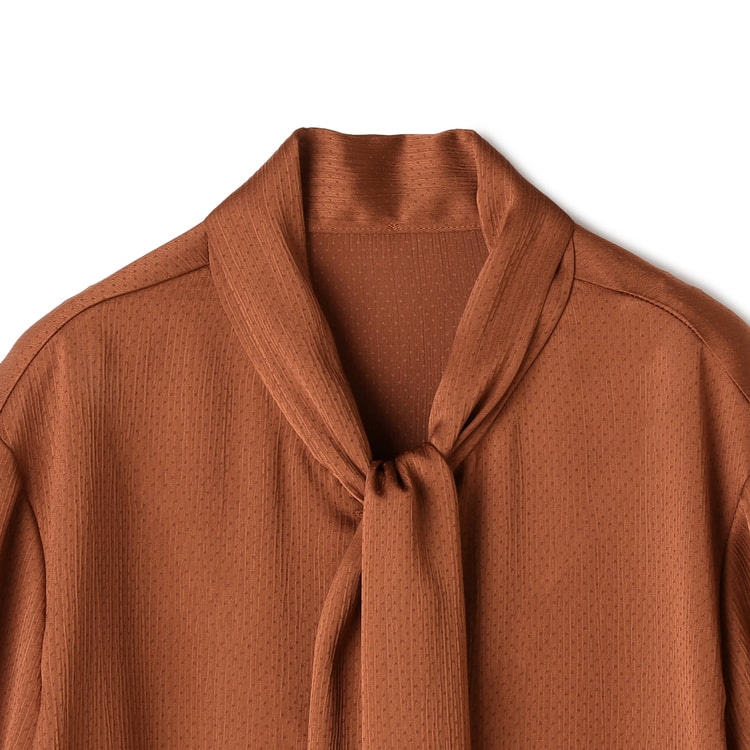 小川彰子さん監修 楊柳ドットボウタイブラウス【AOKI公式通販】