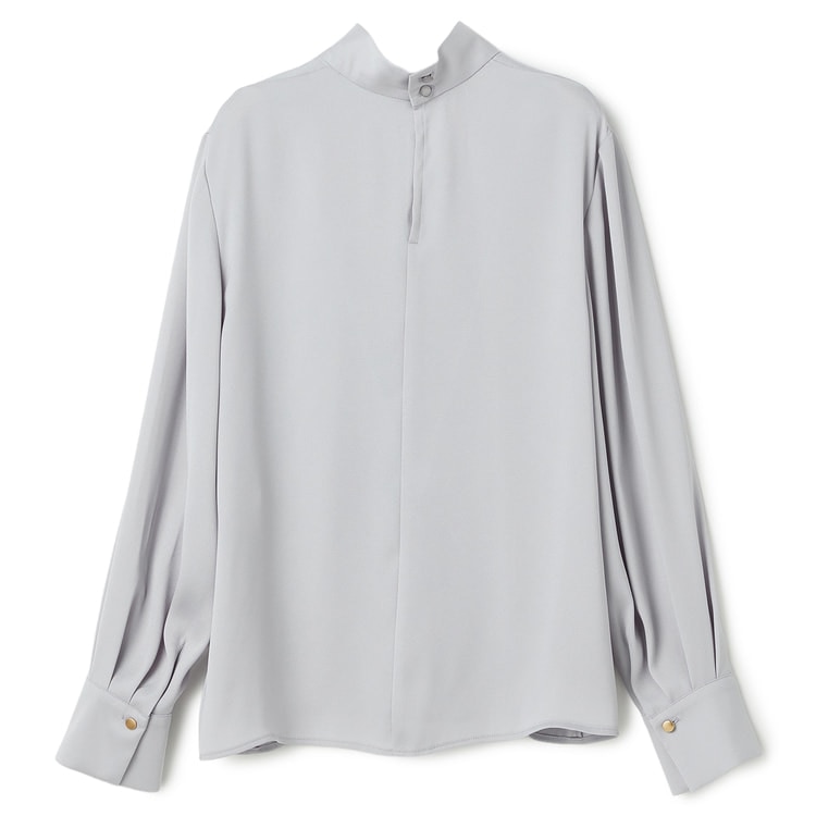 ログインで10％OFF】バックサテンハイネックブラウス｜防しわ【AOKI 
