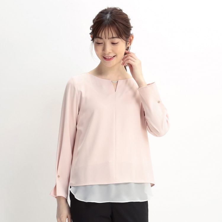[WEB limited price] CanCam CanCam 2way blouse with layered tank top