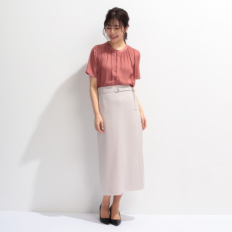 アウトレット】≪Oggi6月号・MERY掲載≫ 接触冷感 割繊プリーツ 