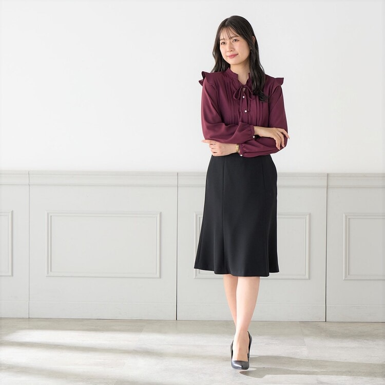 ≪Oggi10月号掲載≫ 小川彰子さん監修 取り外し細リボン付タック ≪Oggi10月号掲載≫ 小川彰子さん監修 取り外し細リボン付タック