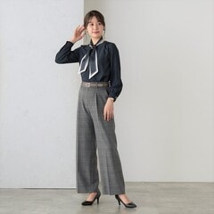 ≪Oggi10月号掲載≫ 小川彰子さん監修 スカーフ付き前開きブラウス 