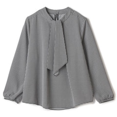 2wayラッフルタイブラウス 千鳥格子柄【AOKI公式通販】
