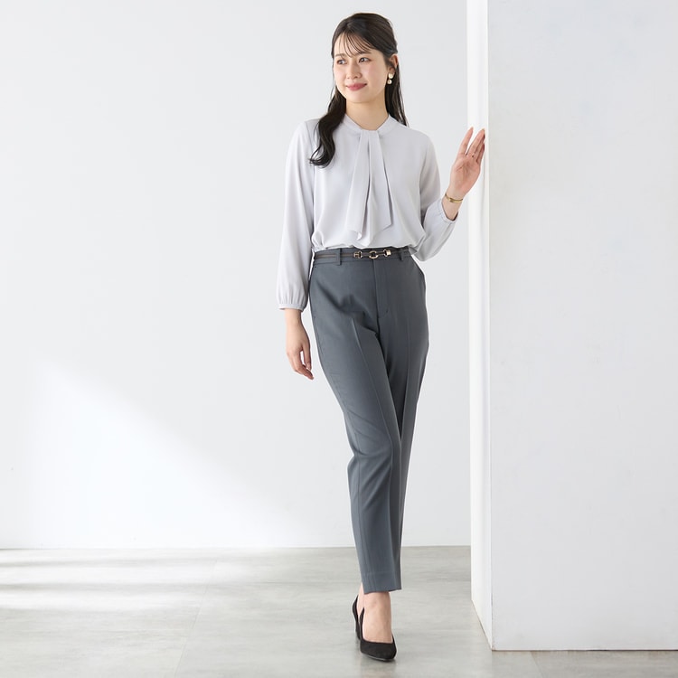 2wayラッフルタイブラウス 無地【AOKI公式通販】