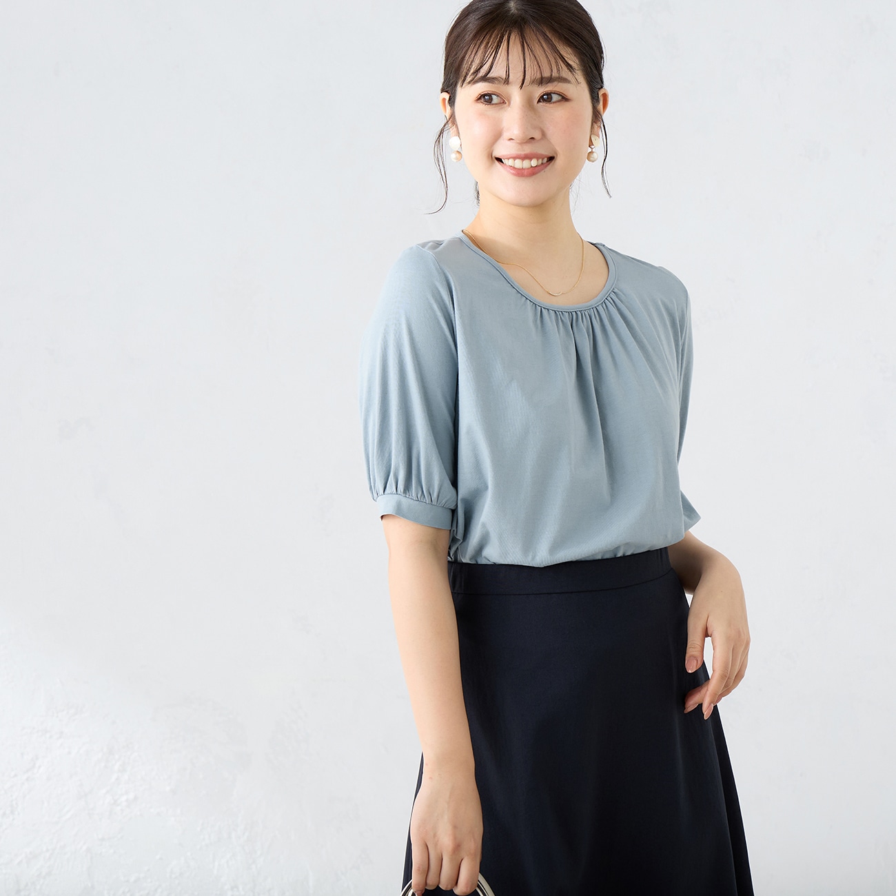 【アウトレット】さらっとバンブー レーヨンカットソー 【アウトレット】さらっとバンブー レーヨンカットソー