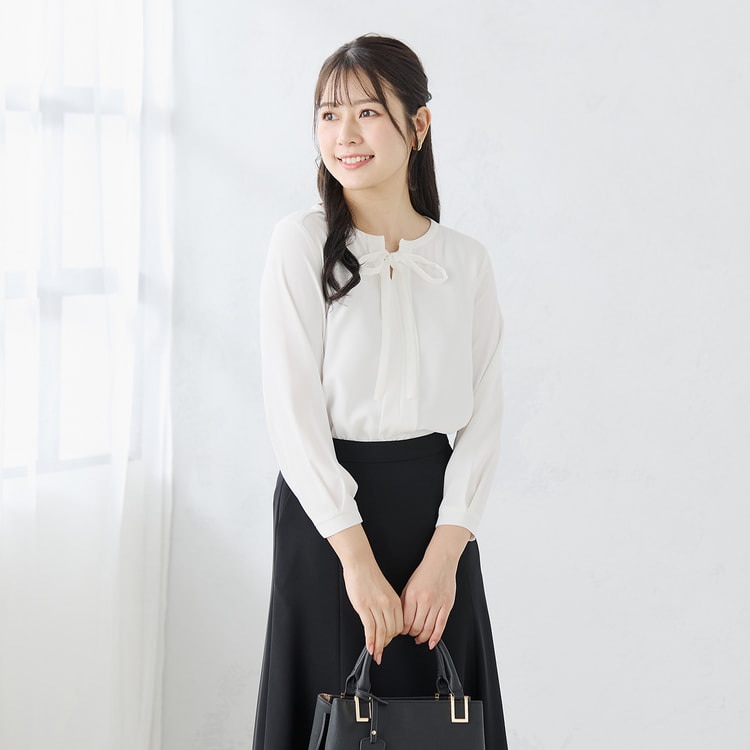 ≪CanCam2月号掲載≫ アクセサリー＆リボン付き4Wayブラウス