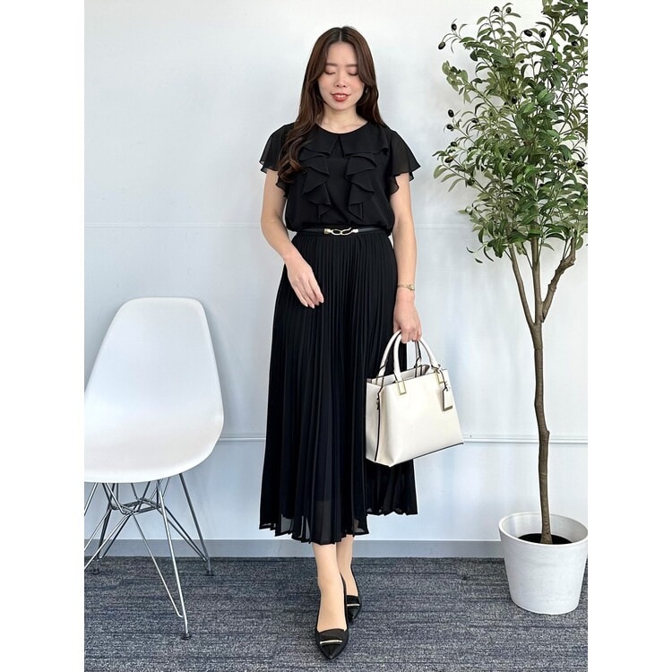 WEB限定商品】MERYコラボ 半袖 フリルデザインブラウス【AOKI
