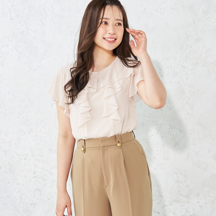 完売品‼️ @m_i_mm_a×Myuコラボ【ジグザグフリル3wayブラウス 完売品‼️ @m_i_mm_a×Myuコラボ【ジグザグフリル3wayブラウス