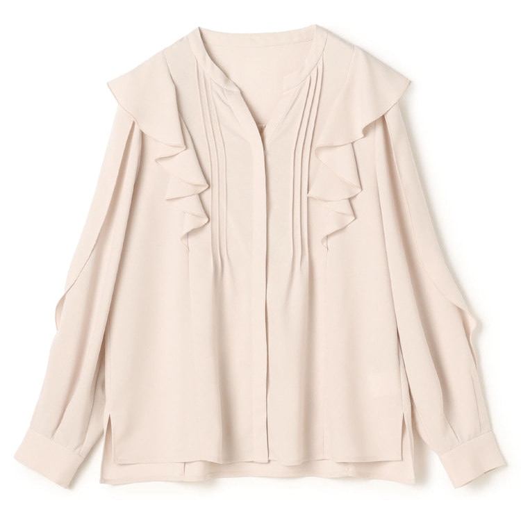 AKIKO OGAWA 24AW フラッフィーオーガンジープリントブラウス　36 AKIKO OGAWA 24AW フラッフィーオーガンジープリントブラウス 36
