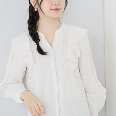 誠実 小川彰子さん監修 フリルタックブラウス【AOKI公式通販】 フラメンコ