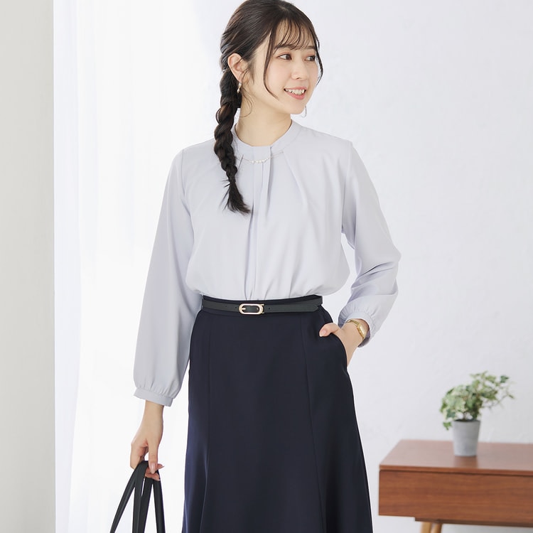リムアーク プリントブラウス U-art choker blouse RIM.ARK