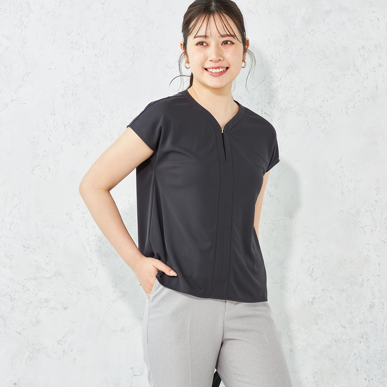 ≪Oggi.jp5月掲載≫ アクセサリー付きカットソー ≪Oggi.jp5月掲載≫ アクセサリー付きカットソー