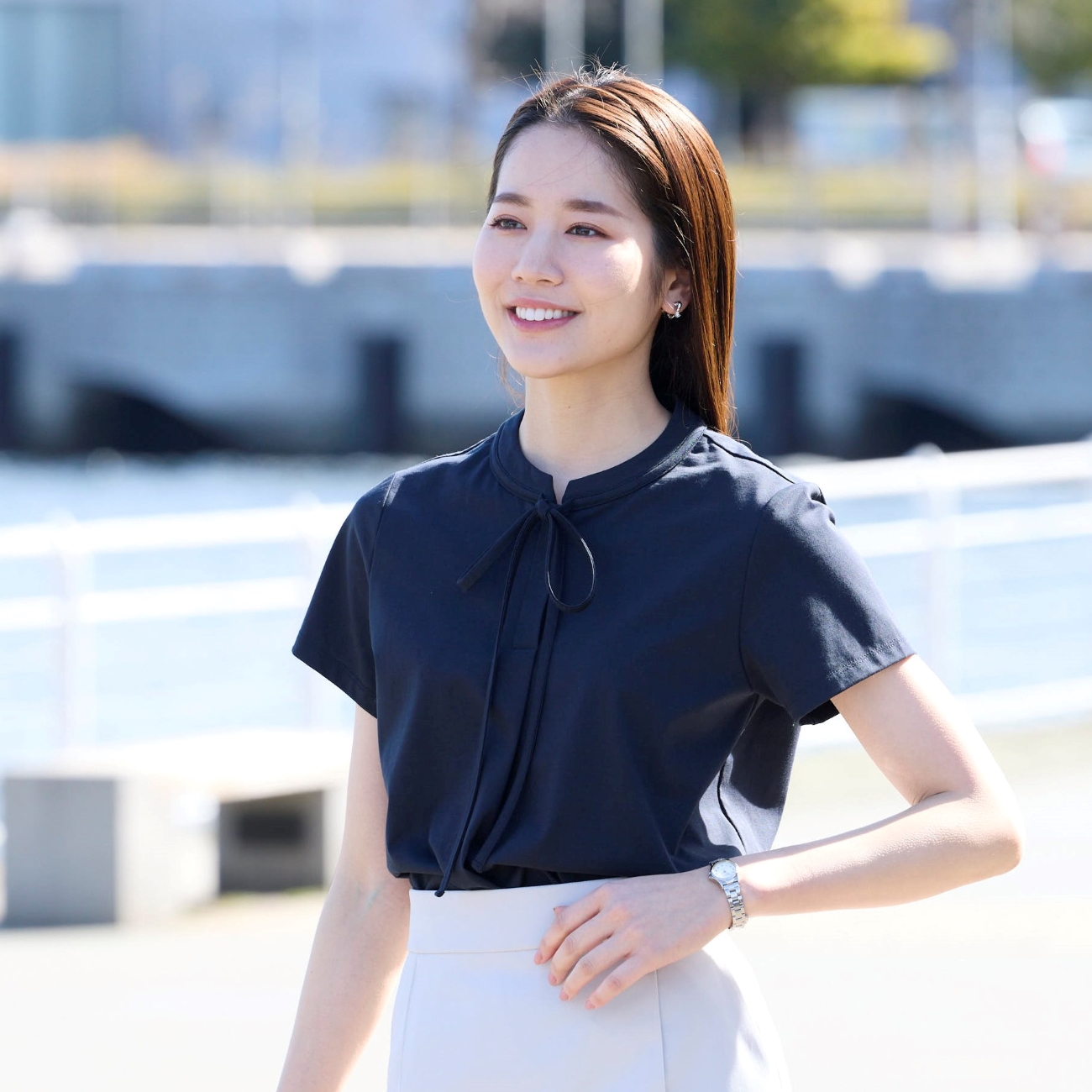 ≪Oggi.jp4月掲載≫ 細ボウタイカットソー ≪Oggi.jp4月掲載≫ 細ボウタイカットソー