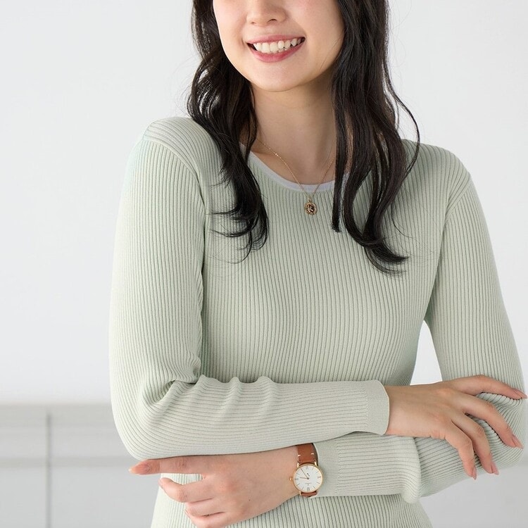 アウトレット】合繊配色リブニット【AOKI公式通販】