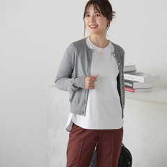 小川彰子さん監修 パールボタンカーディガン アンサンブル着用可