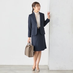 配色タートルネックニット