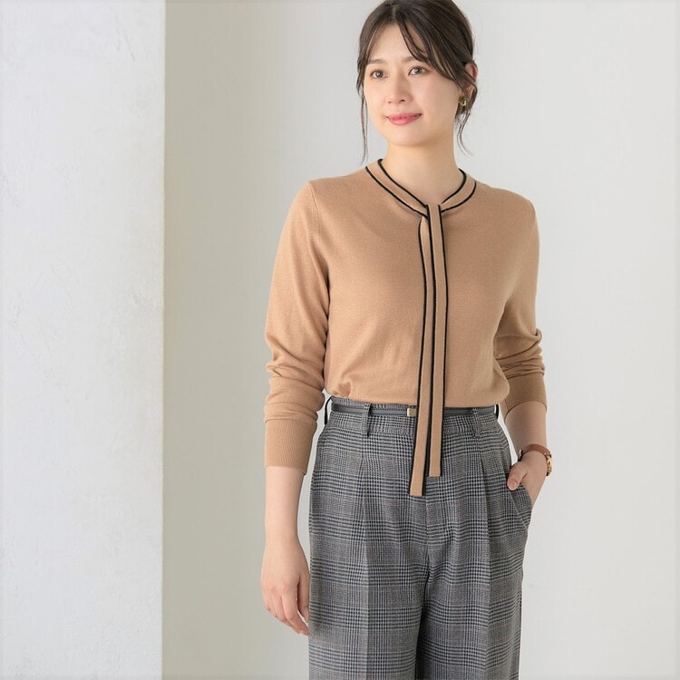 index ニット セーター 「8color/XS-LLsize」パール調パーツ付き