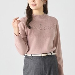 求心柄クルーネックニット