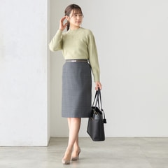 求心柄クルーネックニット