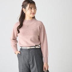 求心柄クルーネックニット