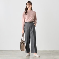 求心柄クルーネックニット