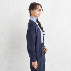【アウトレット】【WEB限定カラーあり】メタルボタンカーディガン