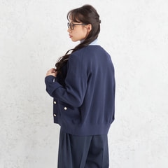 【アウトレット】【WEB限定カラーあり】メタルボタンカーディガン