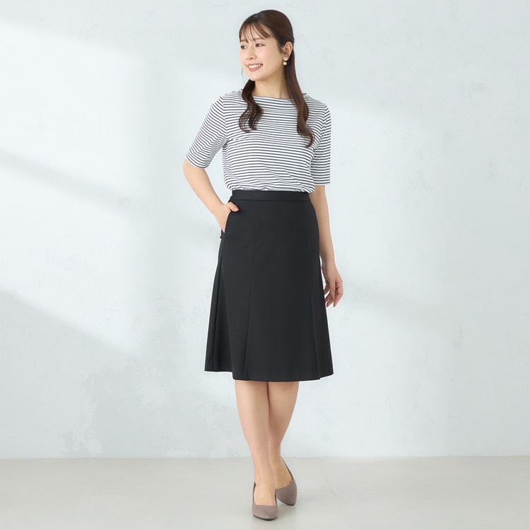 【アウトレット】着るスキンケア 五分袖 キンセキカットTシャツ ボートネック