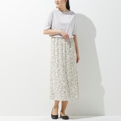 【アウトレット】着るスキンケア 五分袖 キンセキカットTシャツ ボートネック