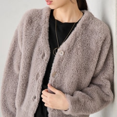 【WEB限定商品】ファーカーディガン