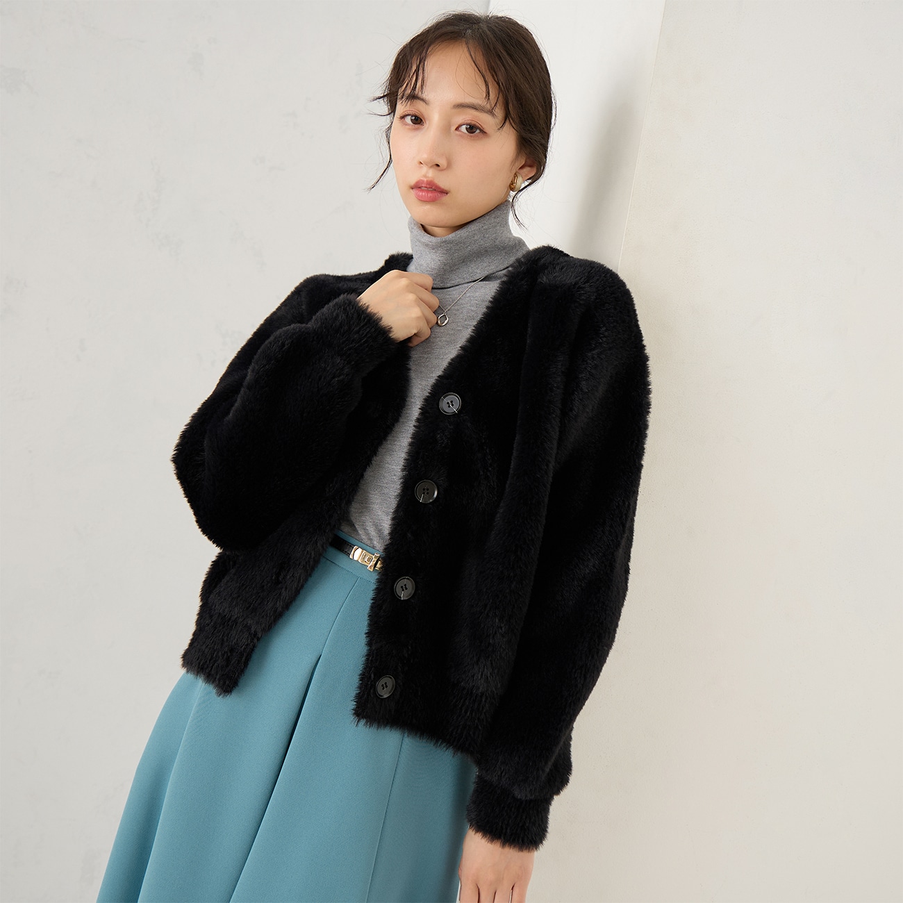 【WEB限定商品】ファーカーディガン 【WEB限定商品】ファーカーディガン