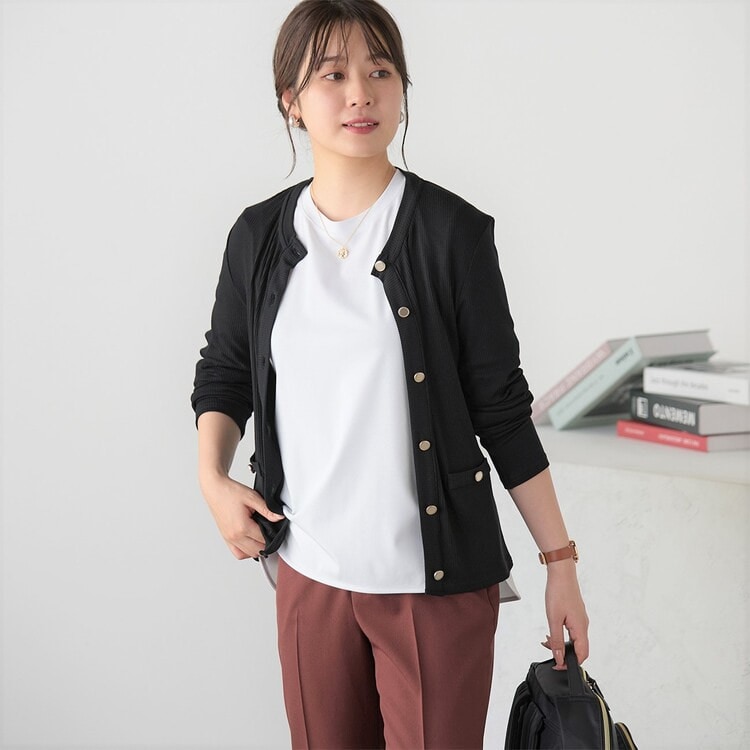 アペリティフ　APERITIF　新品　薄手　半袖カーディガンd7C