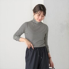 【アウトレット】リブタートルネック アンサンブル着用可