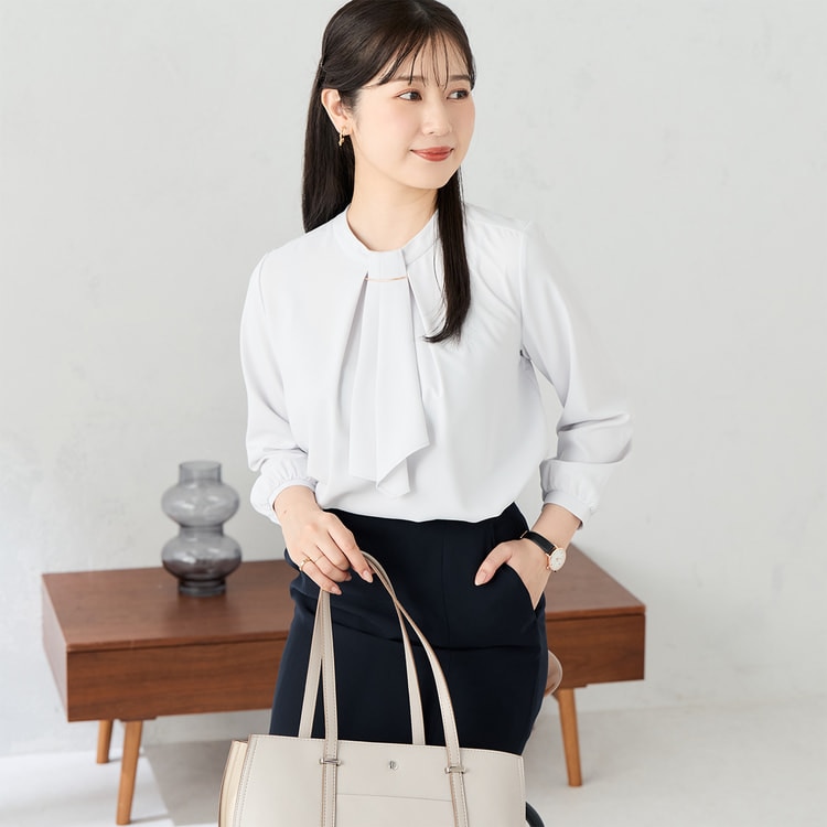 ポイントパールラッフルタイブラウス a.v.v｜ラッフルボウタイブラウス | Rakuten Fashion(楽天