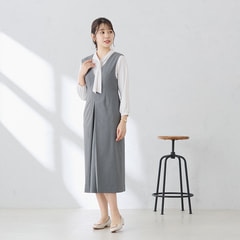 ≪Oggi4月号掲載≫ パールアクセサリー付きボウタイブラウス