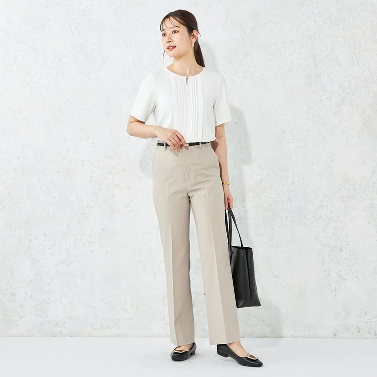 ≪Oggi.jp4月掲載≫ メタルホック付きタックブラウス