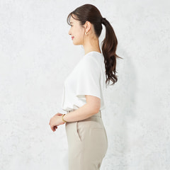 ≪Oggi.jp4月掲載≫ メタルホック付きタックブラウス