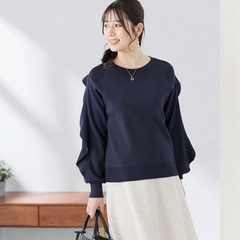 小川彰子さん監修 袖フリルプルオーバーニット