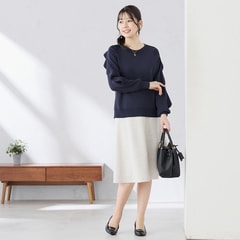 小川彰子さん監修 袖フリルプルオーバーニット