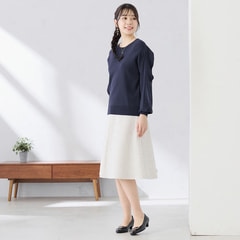 小川彰子さん監修 袖フリルプルオーバーニット