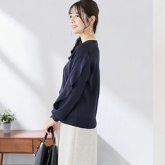 小川彰子さん監修 袖フリルプルオーバーニット