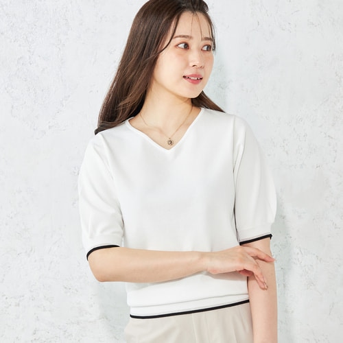 AOKI≪Oggi.jp5月掲載≫ アクセサリー付きカットソー ラッフルタイカットソー【AOKI公式通販】