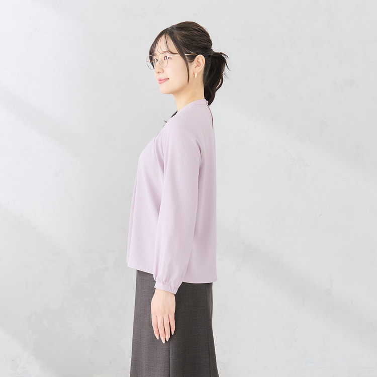 【OUR】ハレの日も、普段にも。頼れるギャザーブラウス フロントギャザーブラウス｜防しわ【AOKI公式通販】