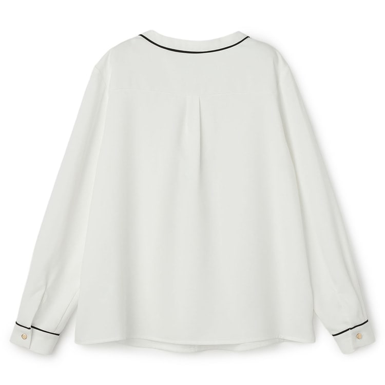 ≪non-no3月号・sweet2月号掲載≫ 九分袖 ラッフルタイブラウス【AOKI