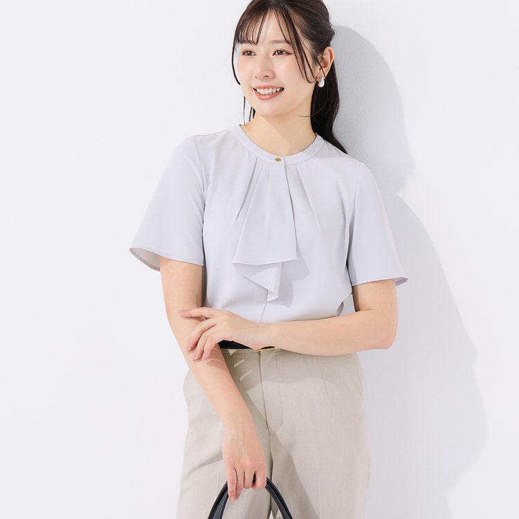 ≪Oggi.jp4月号掲載≫ ラッフルフリルブラウス 半袖【AOKI公式通販】