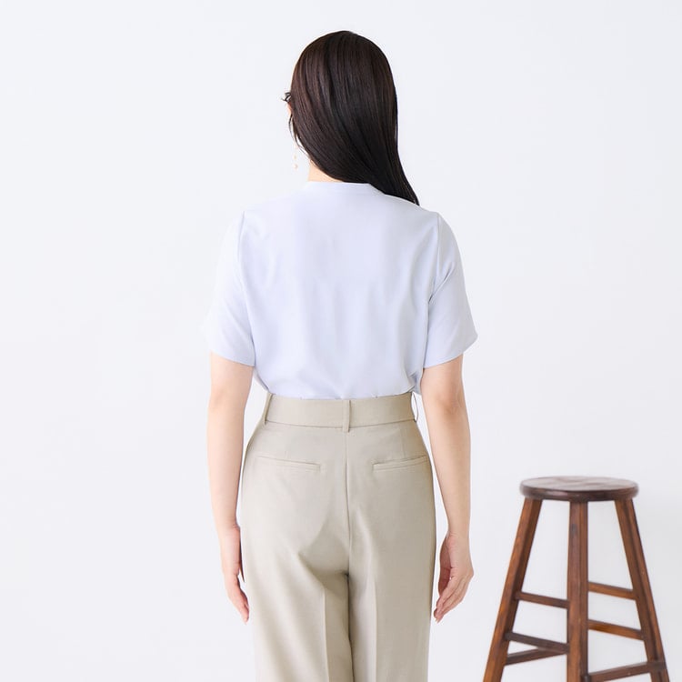 ≪Oggi.jp4月号掲載≫ ピンタックブラウス 半袖【AOKI公式通販】