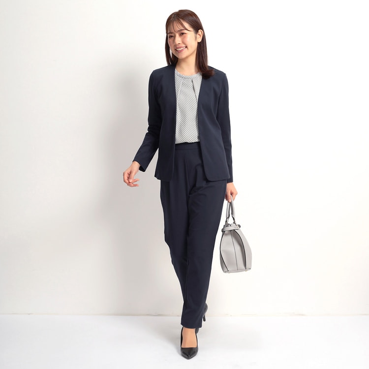 パジャマスーツ コットンナイロンポンチ ノーカラージャケッ スーツのaoki公式通販