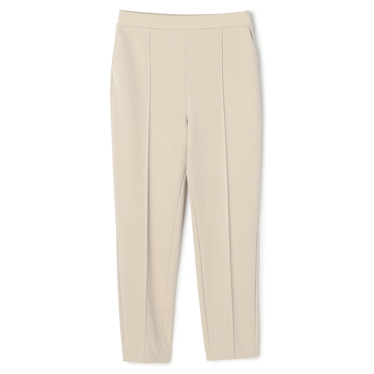 Oggi October Issue≫ [Pajamas Suit] Georgette Jersey Pintucked cropped pants Beige Mix & Match Available