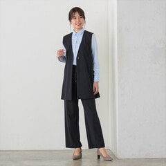 【パジャマスーツ】ジョーゼットジャージー紺 ドロストパンツ セットアップ着用可
